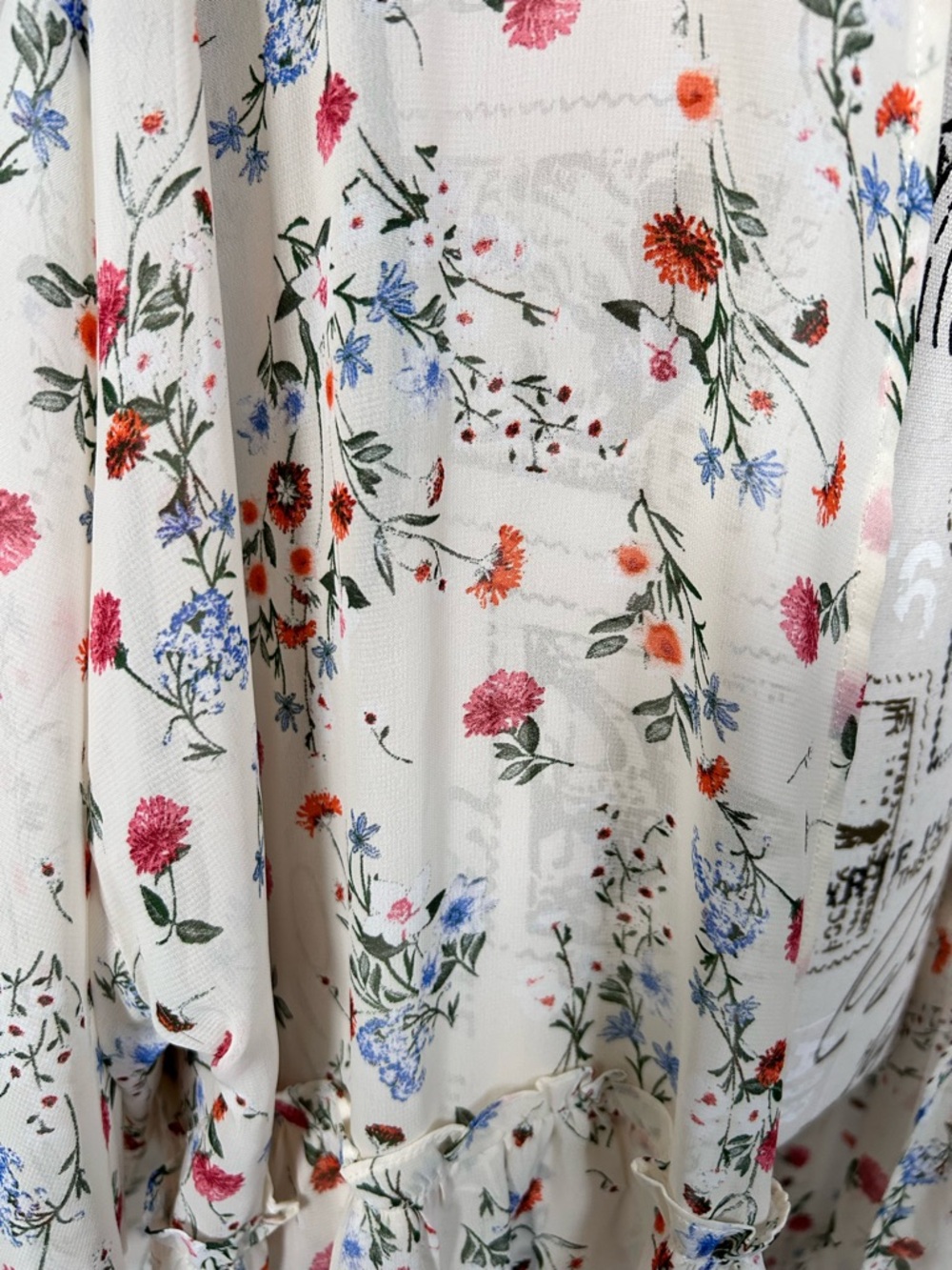 EST. 1946 Plus Size Floral Sheer Romantic Prairie Cardigan 18/20W - Picture 2 of 7